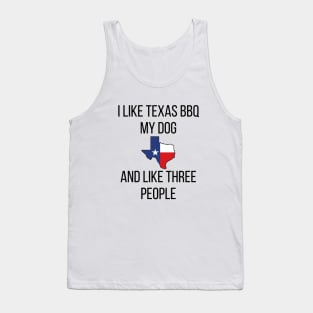 I Like Texas BBQ and my Dog Tank Top